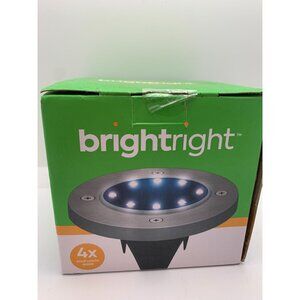 BrightRight 4-Pack Solar LED Garden Lights With Self-Mounting Stakes